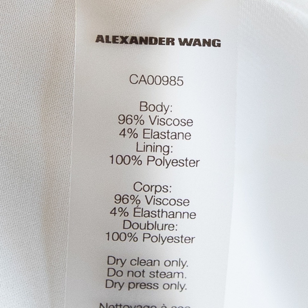 T by Alexander Wang Chain Stretch Crepe Slipdress - Picture 9 of 9